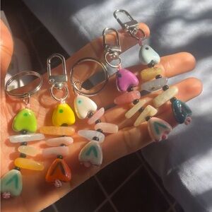 Colorful fish skeleton made with seeds